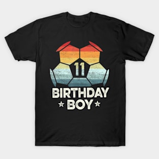 11 Year Old Soccer Player 11Th Birthday Boy T-Shirt